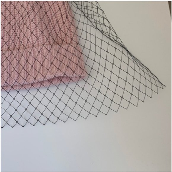 kate spade pink black Fit To Be Tied Wool Veil Hat nwot - Picture 4 of 16